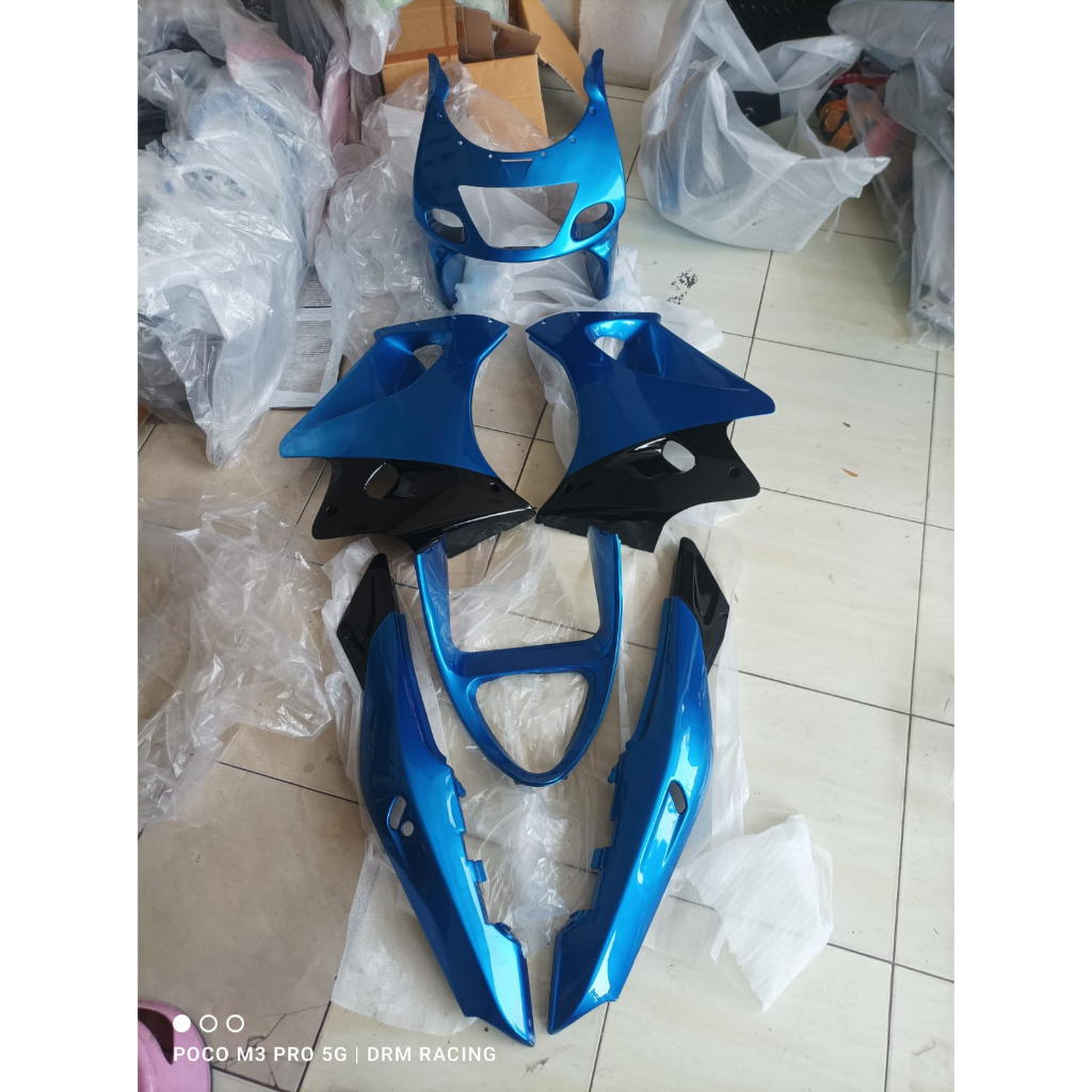 Body Set KAWASAKI NINJA RR OLD Original BIRU