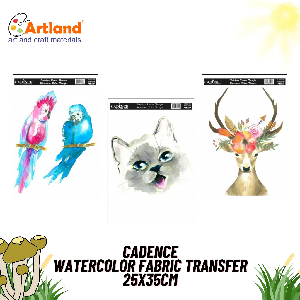 

Cadence Watercolor Fabric Transfer 25x35 cm