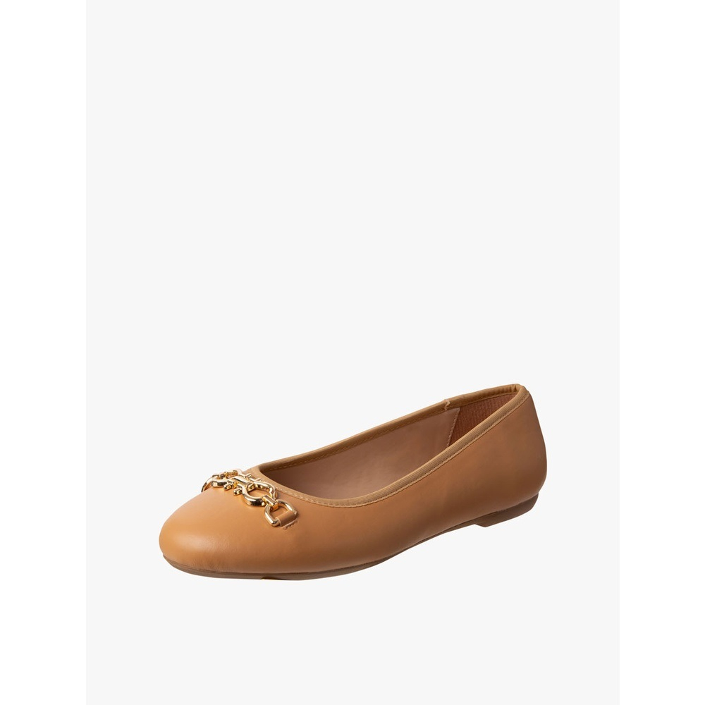 PAYLESS - FIONI CHAIN FLAT TAN SEPATU SANDAL WANITA WITH BOX