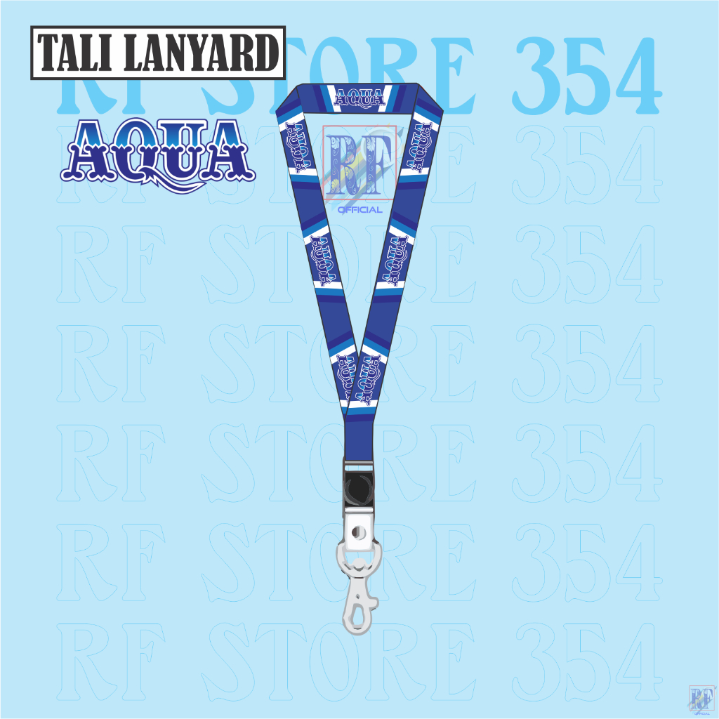 

TALI LANYARD AQUA AIR MINERAL LOGO - TALI ID CARD GANTUNGAN KUNCI GANTUNGAN FLASHDISK GANTUNGAN NAMETAG TALI LANYARD BEST SELLER COD