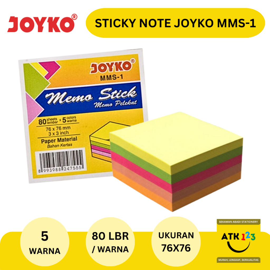 

Sticky Note Stick Note Sign Here Memo Tempel Merk Joyko MMS-1
