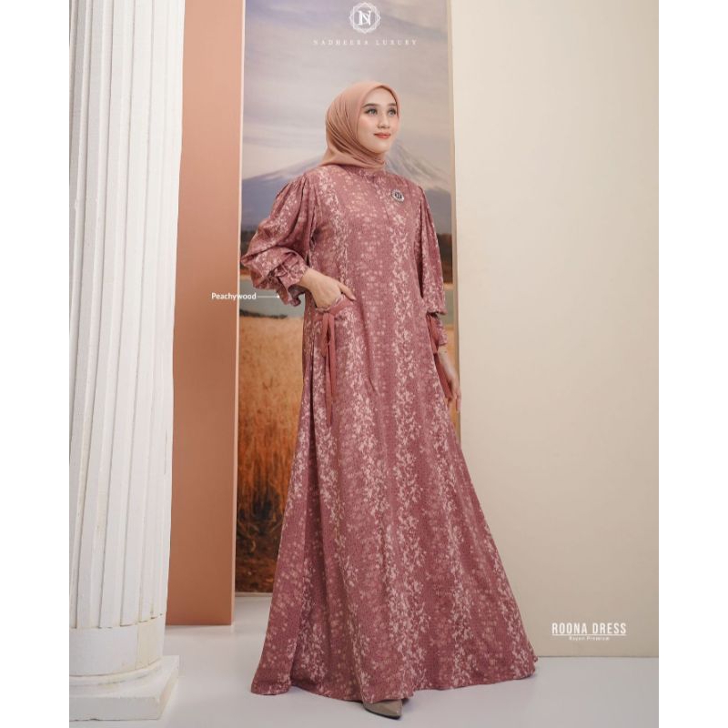 baju gamis adem Roona ori Nadhera luxury