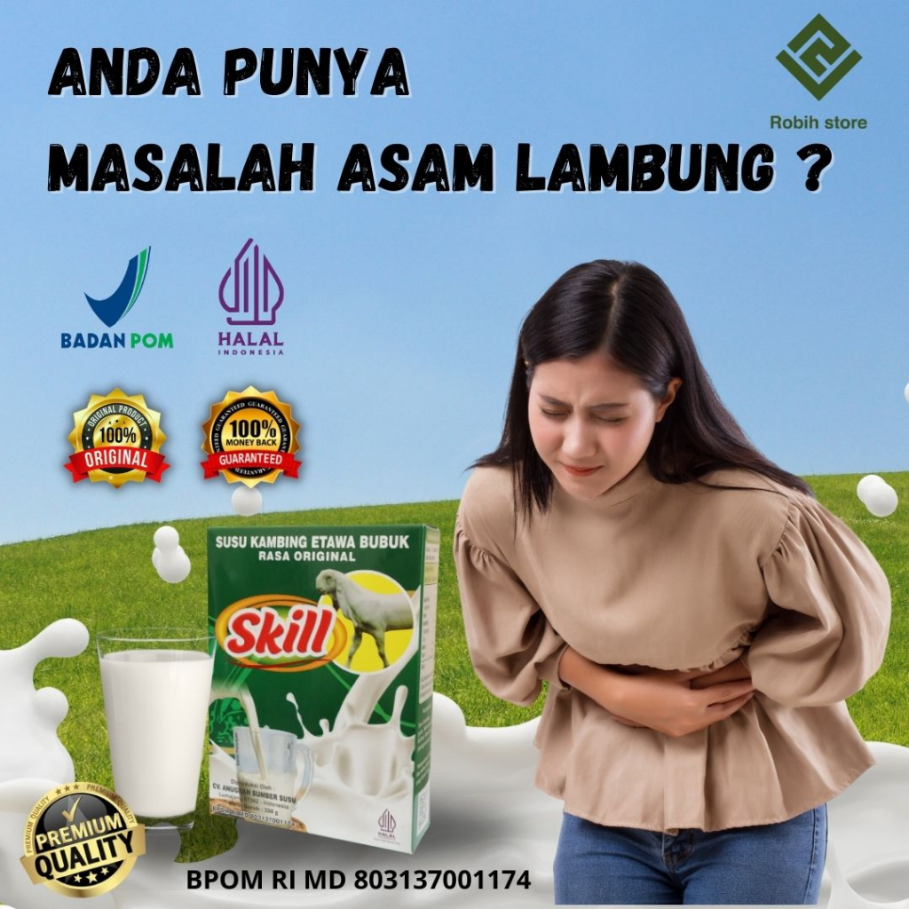 Susu Kambing Bubuk Asli dan Premium Terbuat Dari Bahan Herbal Alami Khusus Untuk Mengatasi Gejala As