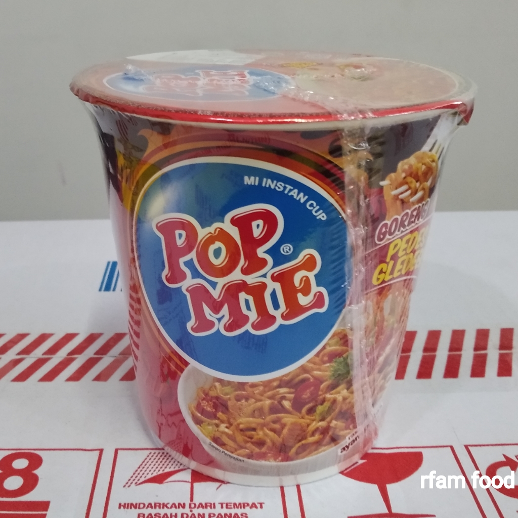 

POP MIE GORENG PEDAS GLEDEK POP MIE RASA AYAM PEDAS POPMIE