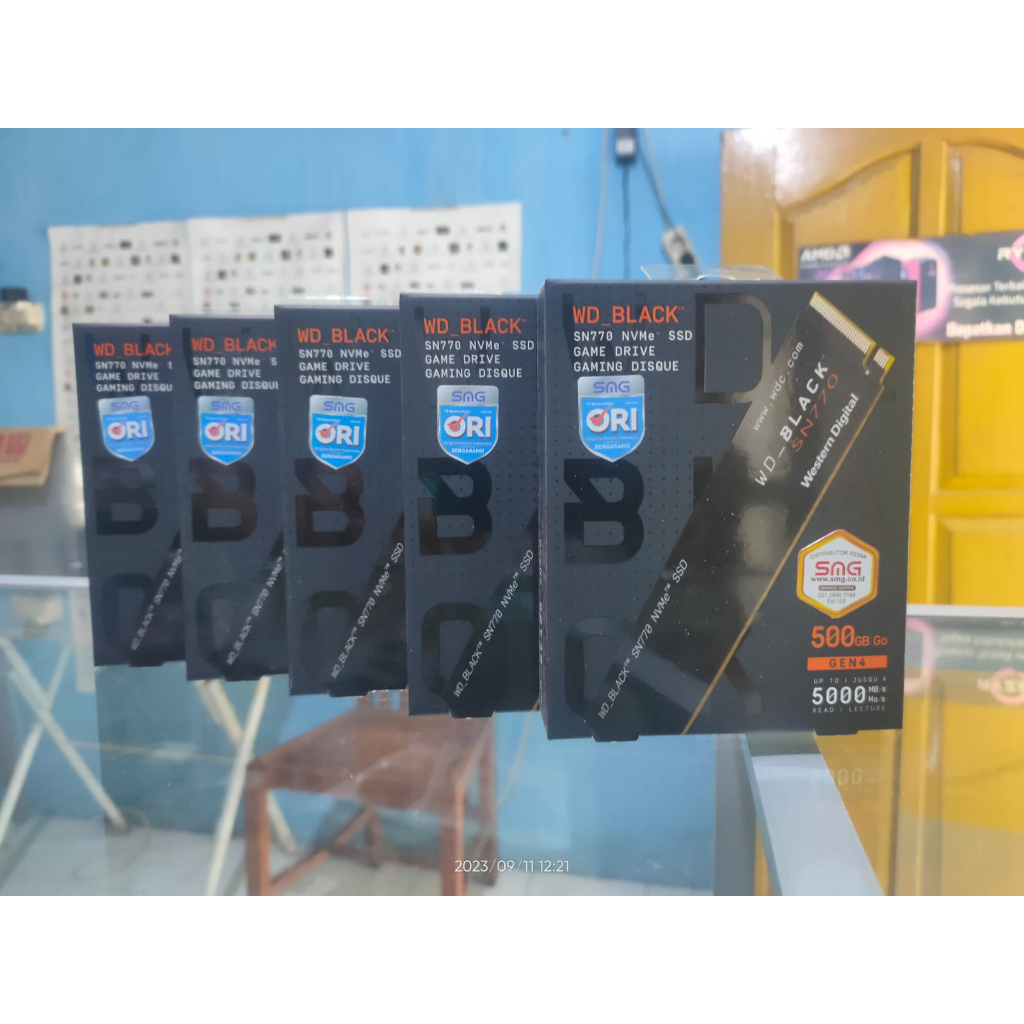 SSD NVMe WD Black SN770 500GB