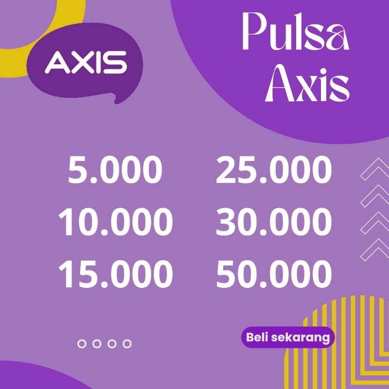 Pulsa Reguler Axis 5000 10000
