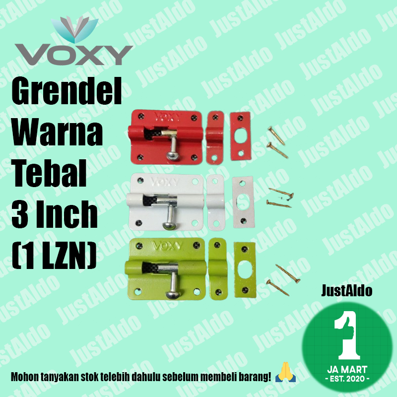 Grendel Tebal Warna 3 Inch Box Lusin Voxy