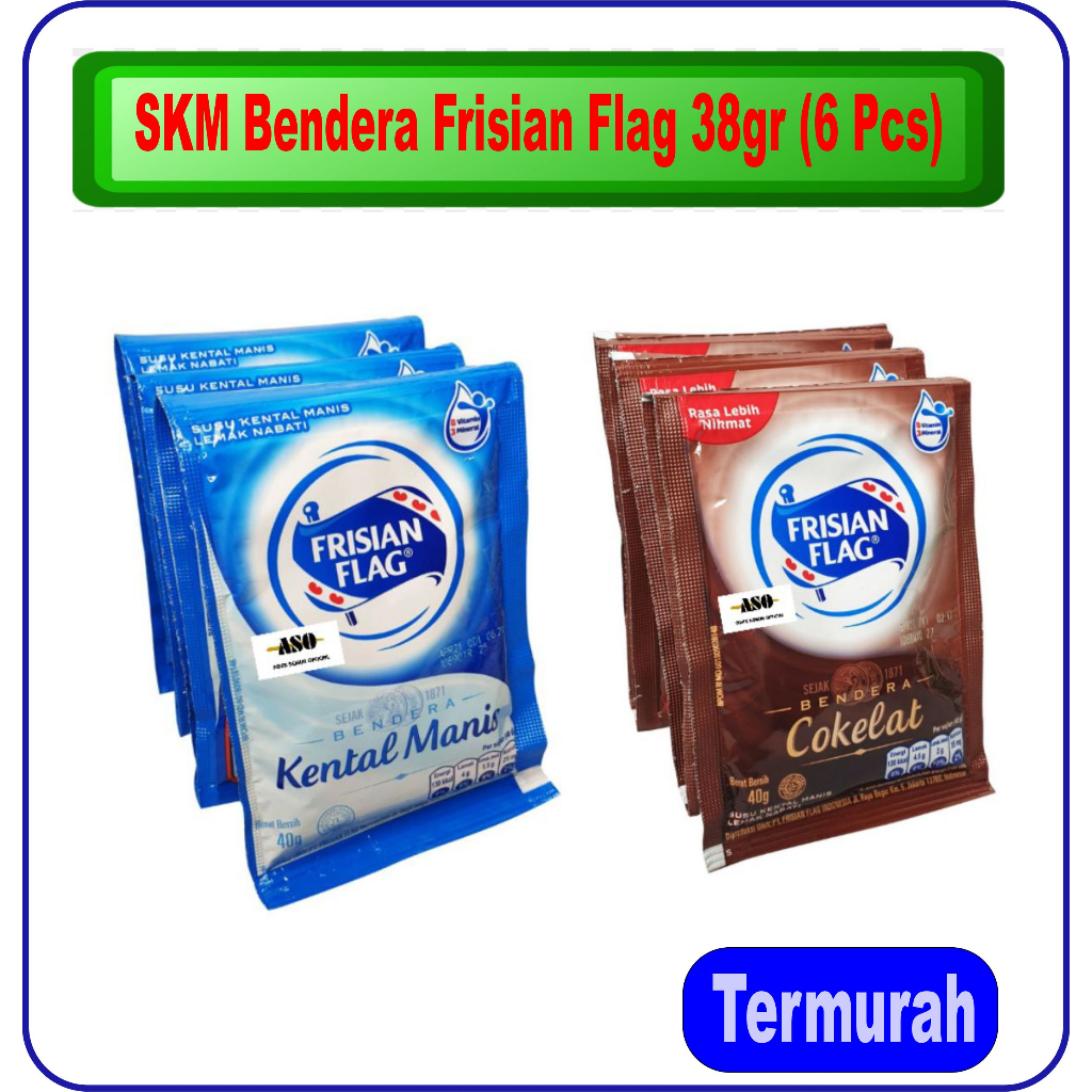 

Susu Kental Manis Bendera Frisian Flag 38 Gr (6 Pcs)
