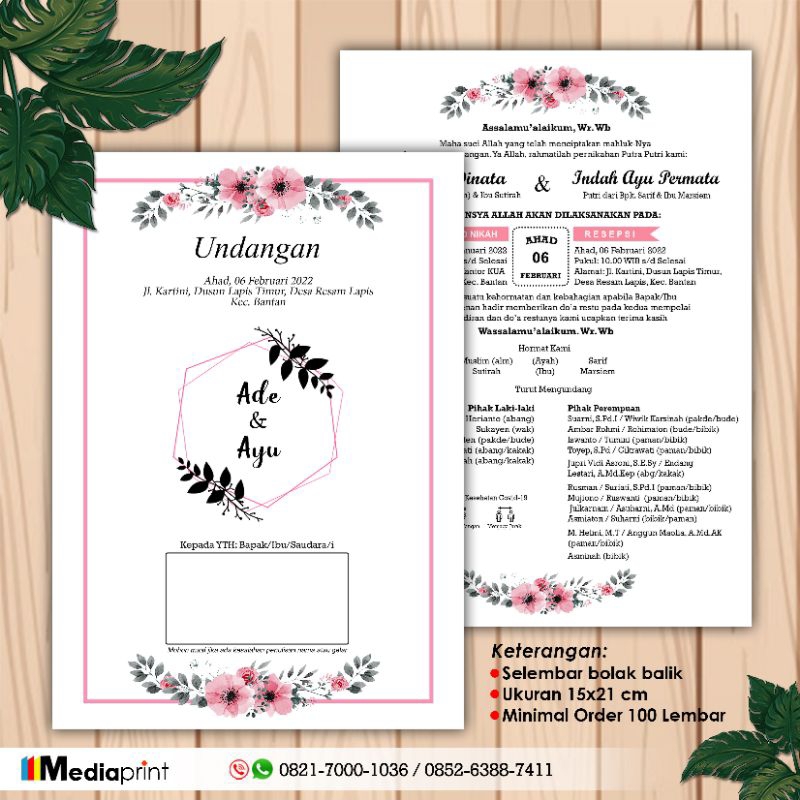 

Undangan Murah Simpel