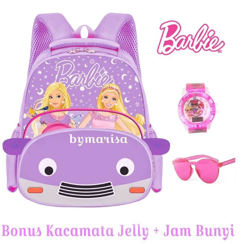 TAS RANSEL ANAK PEREMPUAN, TAS ANAK SEKOLAH SD, TAS BARBIE, RANSEL BARBIE