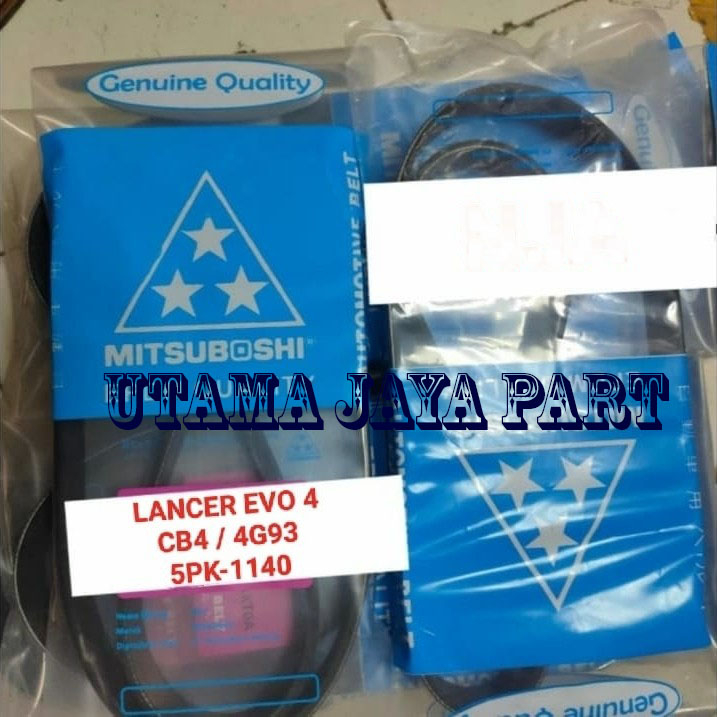 fan van v belt tali kipas 5pk1140 lancer evo 4 CB4 4G93 5pk1140