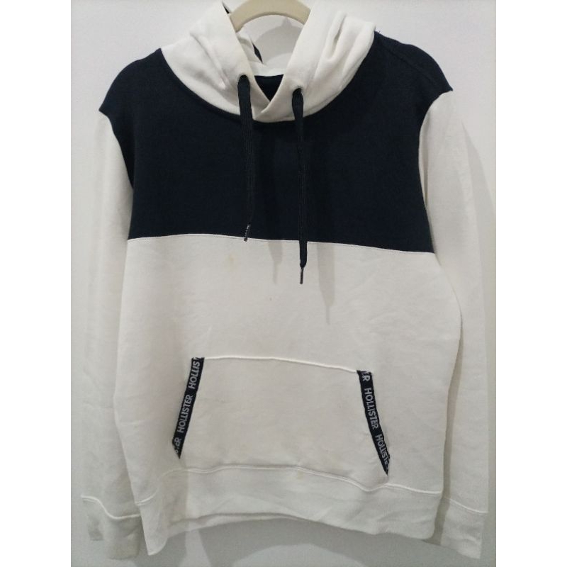 Sweater Hoodie Pria Wanita Hollister California Original Putih Hitam