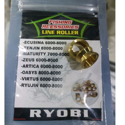 Line roller kusus untuk REL RYOBI ECUSIMA, TENJIN, MATURITY, ZEUS, ARTICA, OASYS, VIRTUS, RYUJIN.