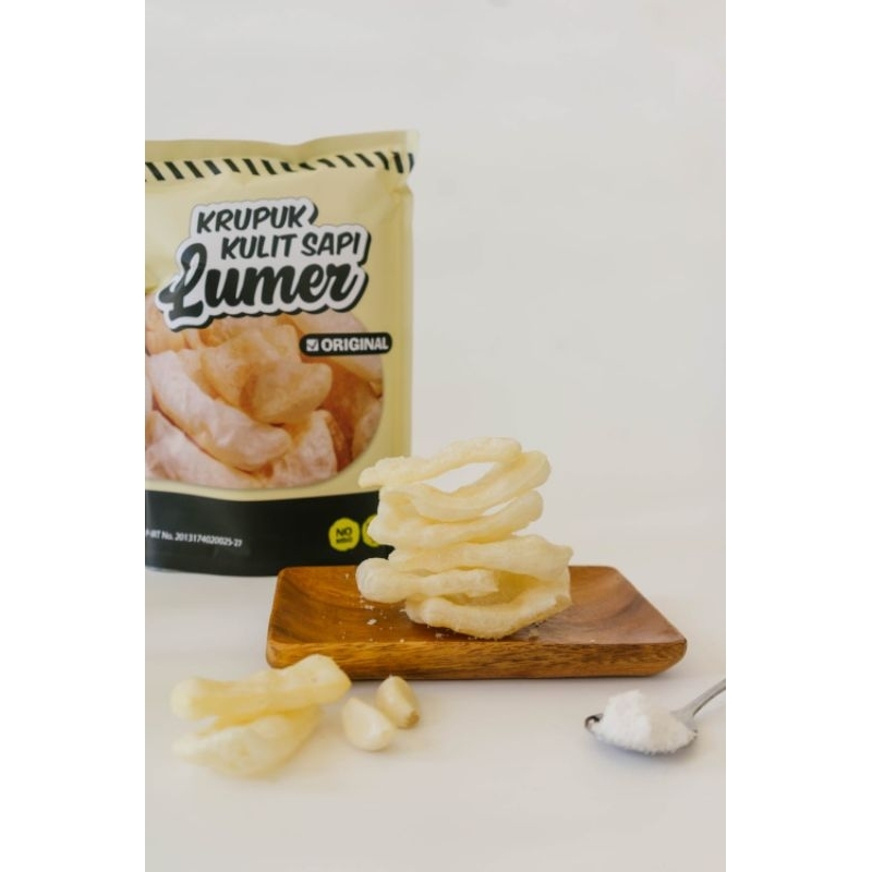 

Kerupuk Kulit Sapi Lumer Original Rendah Karbohidrat Diet Keto Halal