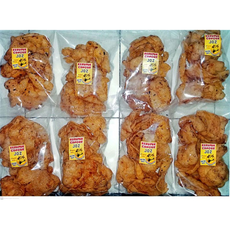 

KERUPUK KULIT CUNGUR MATANG (KIKIL) SAPI KHAS GARUT 100 Gram