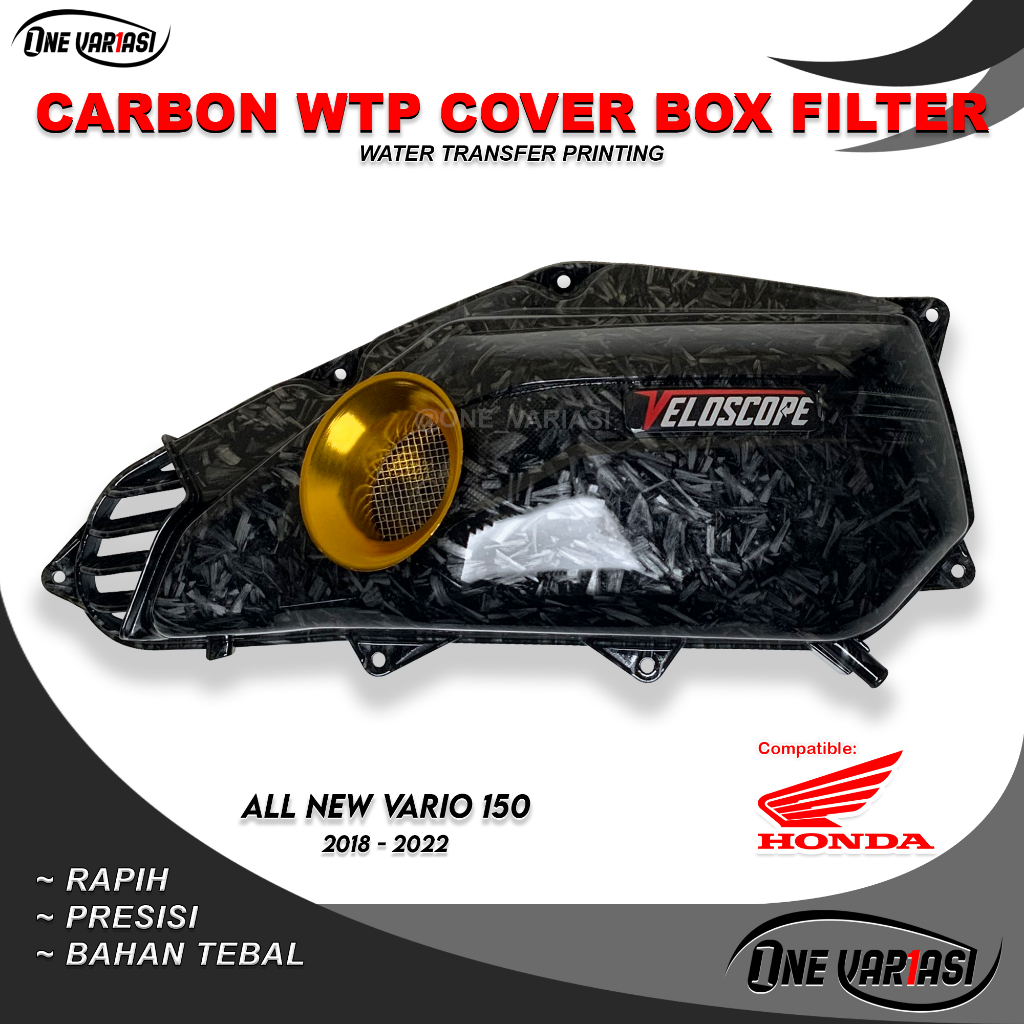 COVER TUTUP BOX FILTER CARBON FORGED VELOCITY VARIO 150 NEW / VELOSCOPE CARBON FORGED VARIO 150 KEYL