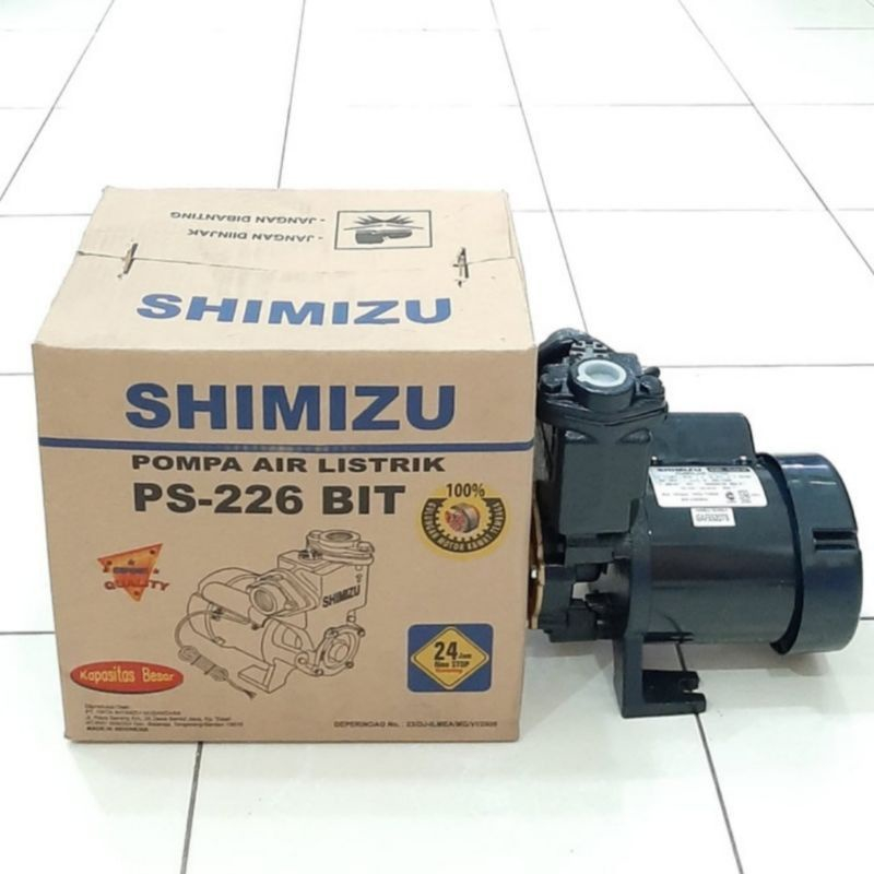 Pompa Air Shimizu 200W 200 Watt PS 226 BIT Manual Pompa Air Sumur Dangkal