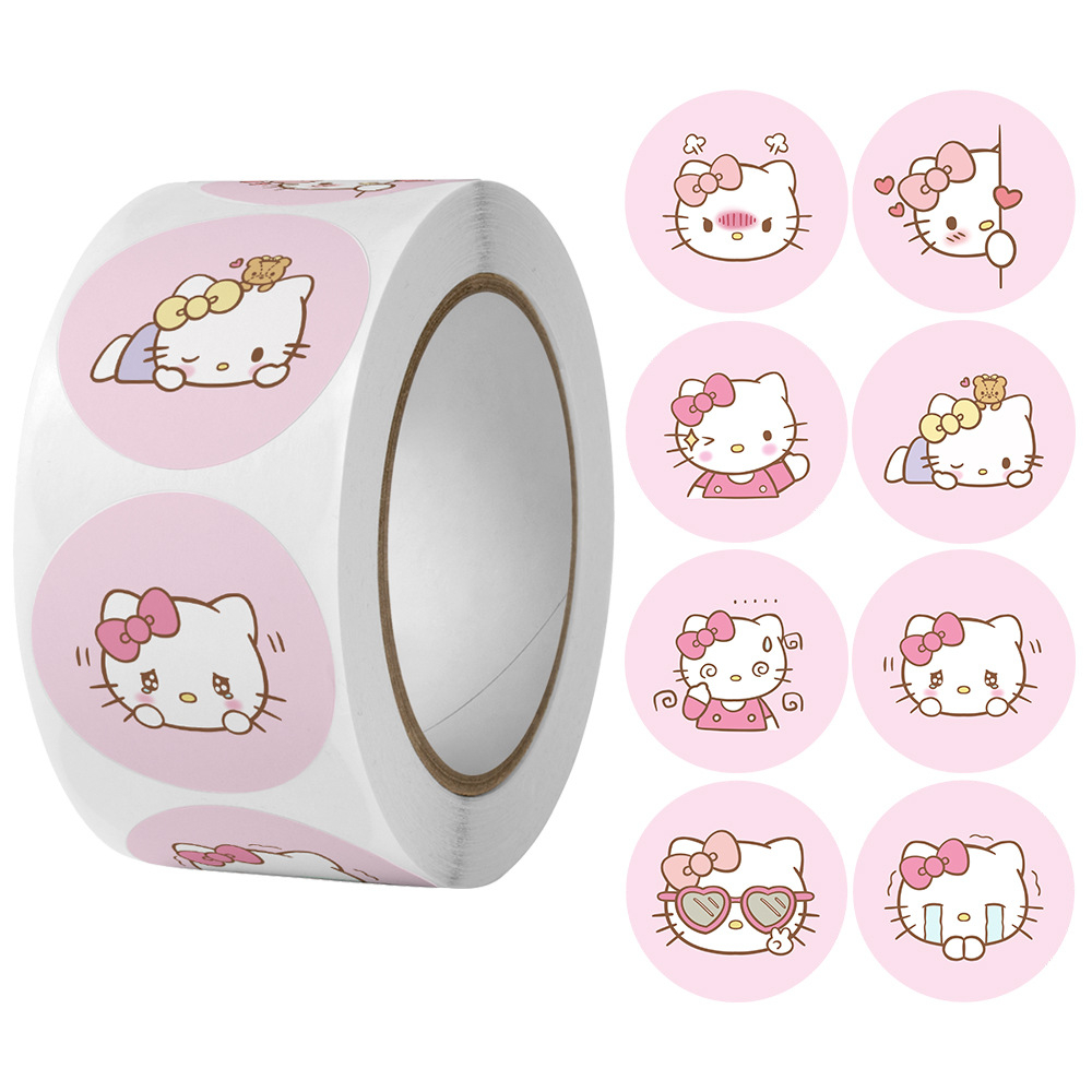 

STIKER LABEL THANK YOU STICKER ROLL LABEL THANK YOU MOTIF HELLO KITTY