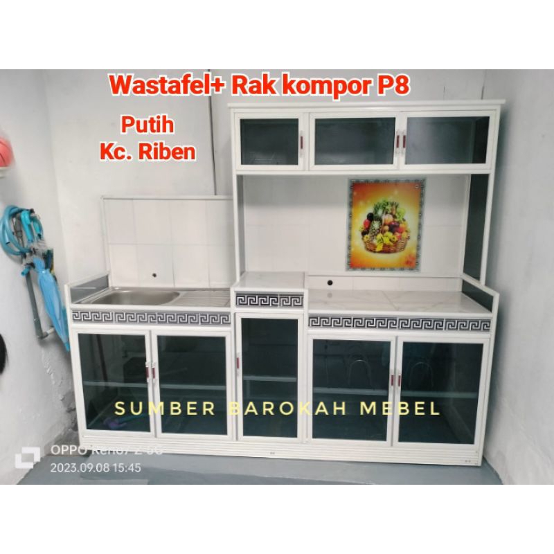 PROMO RAMADHAN Rak Kompor + Wastafel Pintu 8 - Pre Order - (HANYA SEMARANG & SEKITARNYA)
