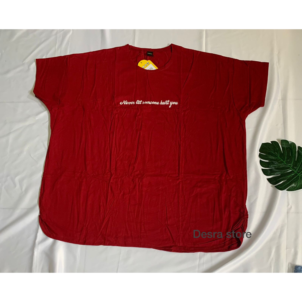 Kaos Big Size Wanita Lemone 9XL,8XL,7XL,6XL,5XL Signature lemone / kaos jumbo cewek