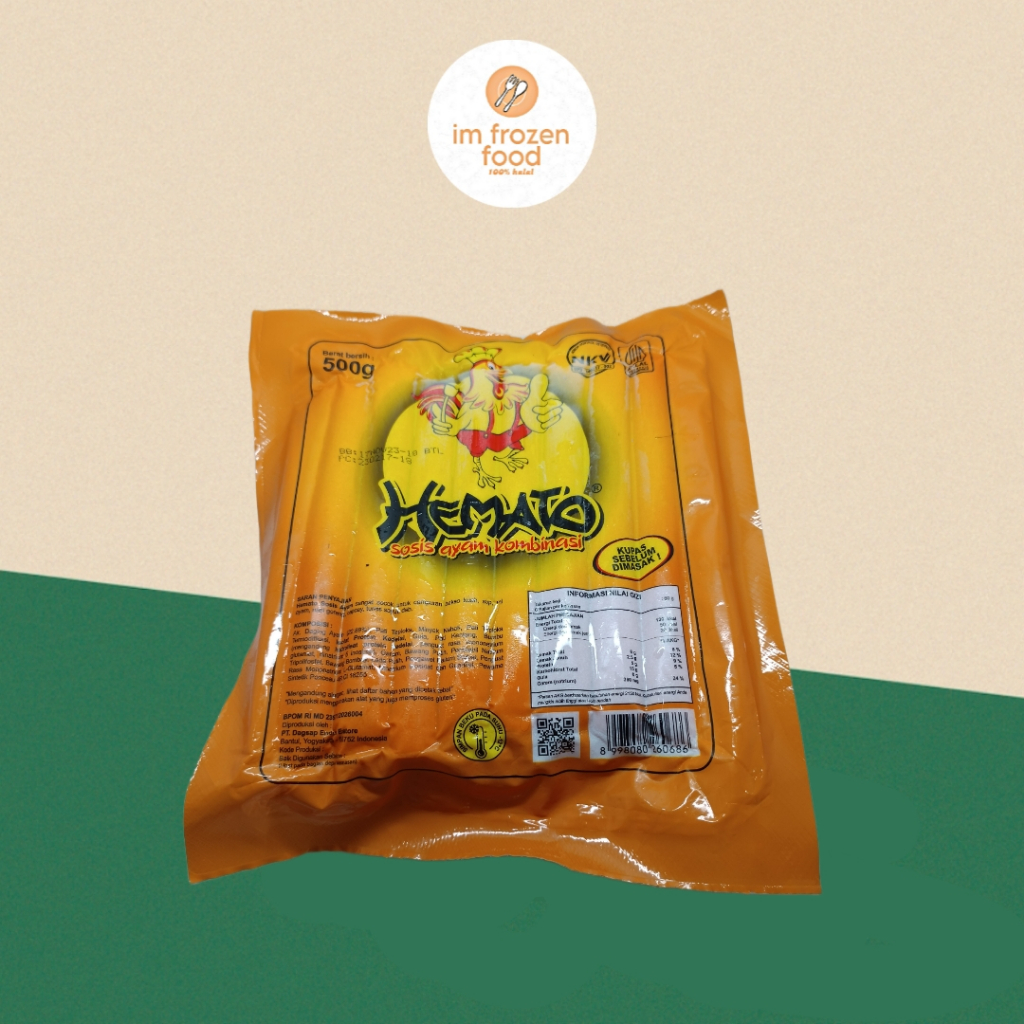 

Hemato Sosis Ayam 500gr Sausage