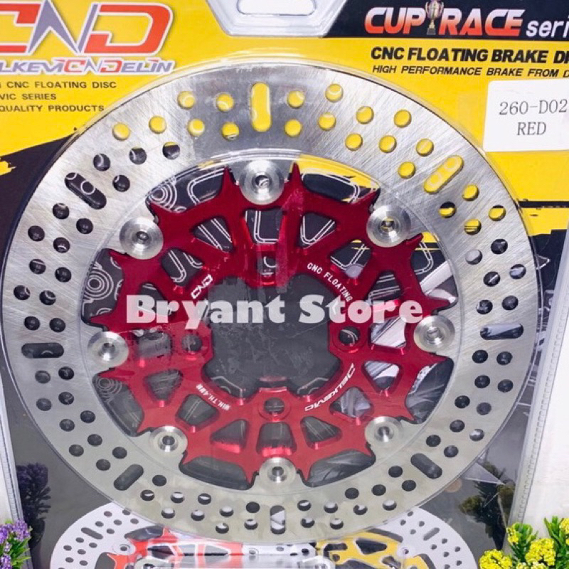 PIRINGAN CAKRAM DEPAN DELKEVIC 260MM D01 NINJA R 260 MM CNC FLOATING BRAKE DISK STANLESS NINJAR HOLE LUBANG BAUT 4