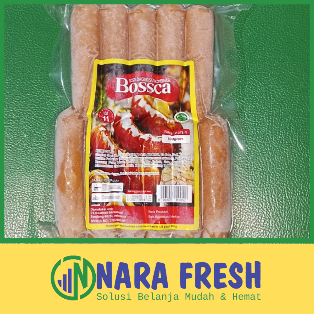 

Bossca Sosis Daging Sapi Kombinasi Isi 11, 500 Gr