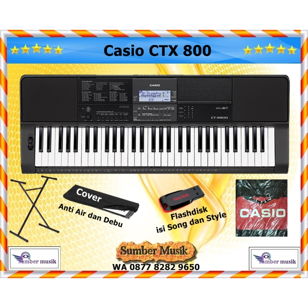 Casio CTX 800/CTX800/CTX-800  Garansi resmi 1th