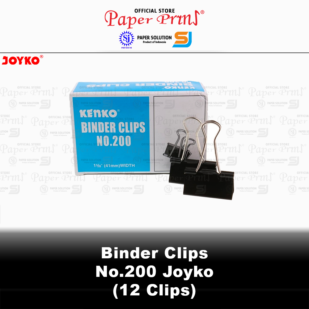 

Binder Clip 200 - Box Kecil isi 12 Clips