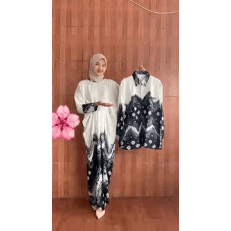 Gamis Kaftan Jumputan Couple