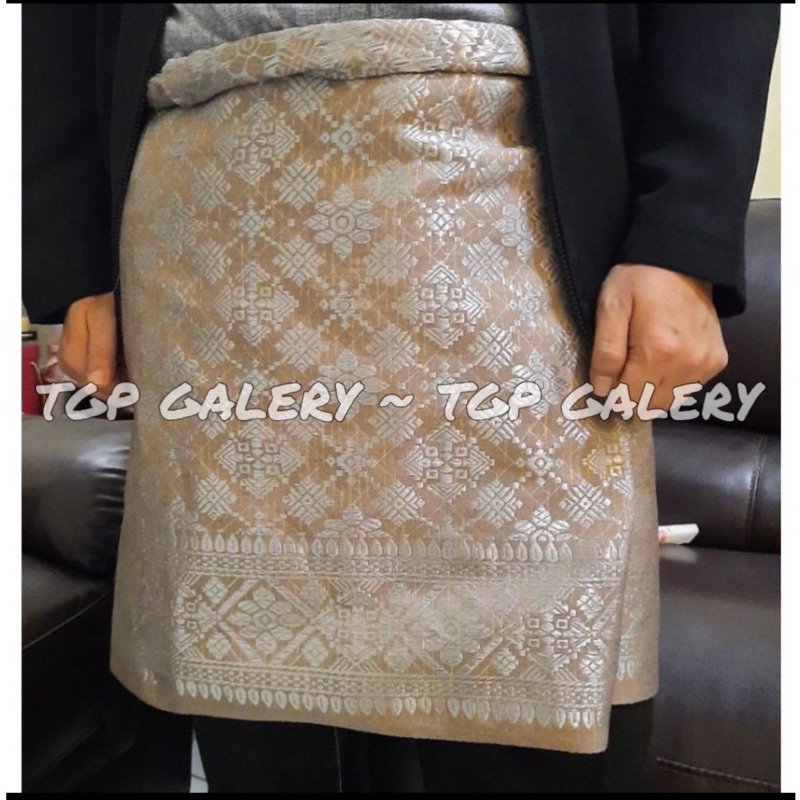 New Sampin Songket Pria / Kain Songket Melayu / Rumpak Songket Semi Palembang