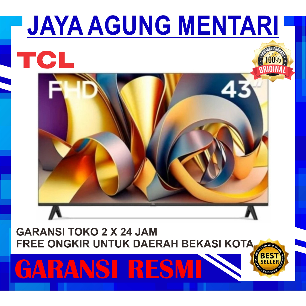 TV LED TCL 43A9 ANDROID TV 43 INCH DOLBY AUDIO TERBARU