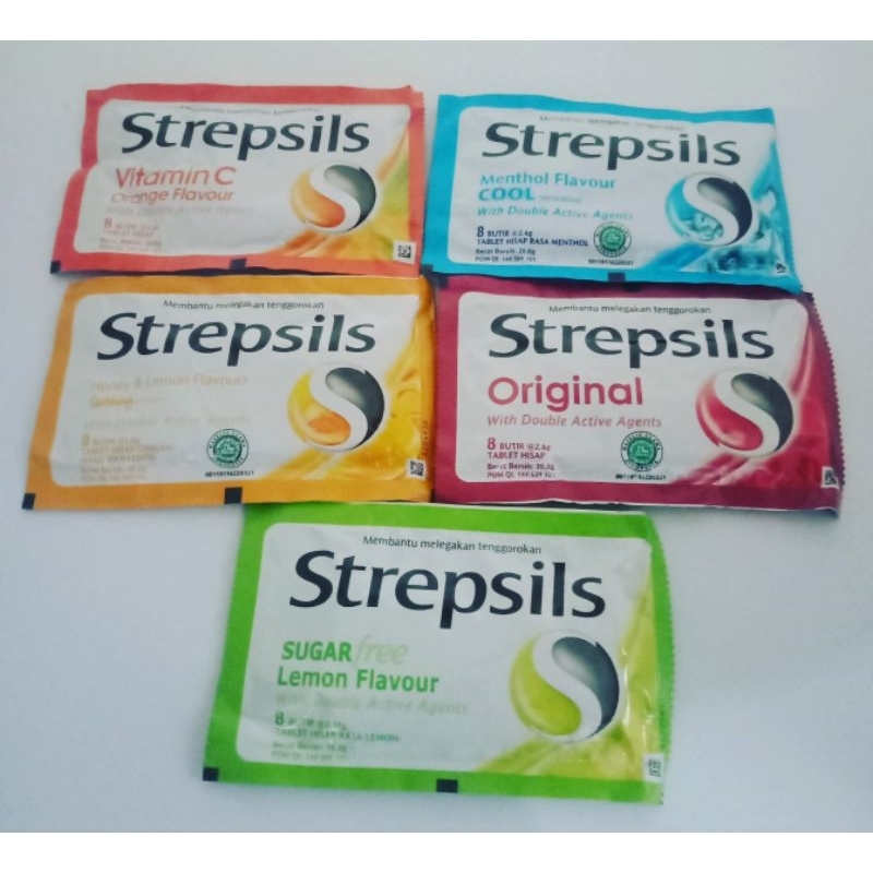 

STREPSILS strepsil (isi 8 Butir) varian || Permen Pelega Tenggorokan