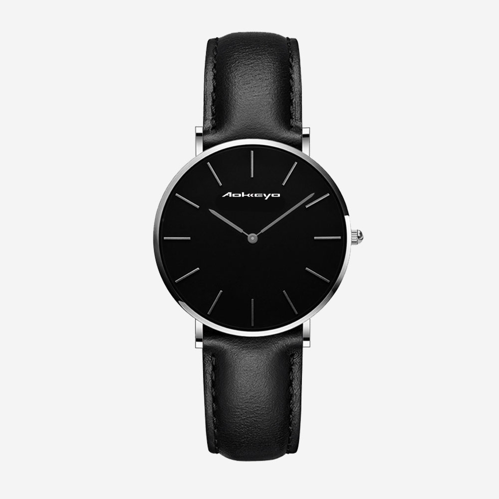 jam tangan wanita Kulit Original Anti Air Keren Sangat Tipis Quartz Sports Analog kekinian remaja pe