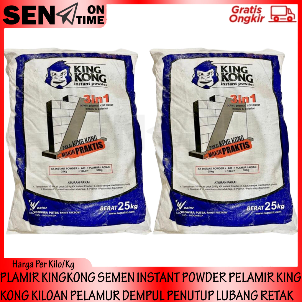 PLAMIR KINGKONG KILOAN PELAMIR KING  KONG SEMEN INSTANT POWDER PELAMUR PLAMUR DEMPUL PENUTUP LUBANG 