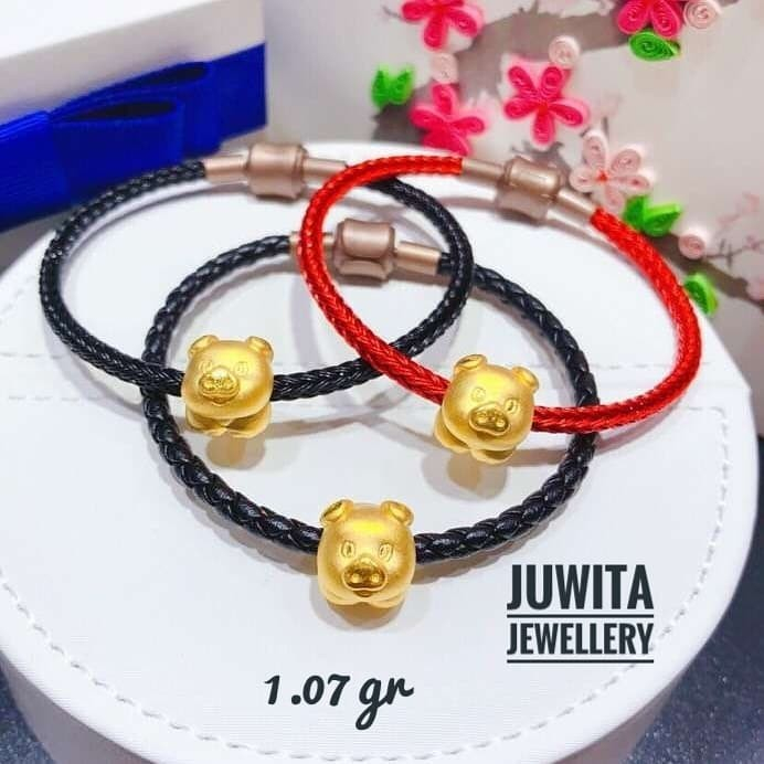 GELANG TALI EMAS SHIO 24K 999 HK Hongkong