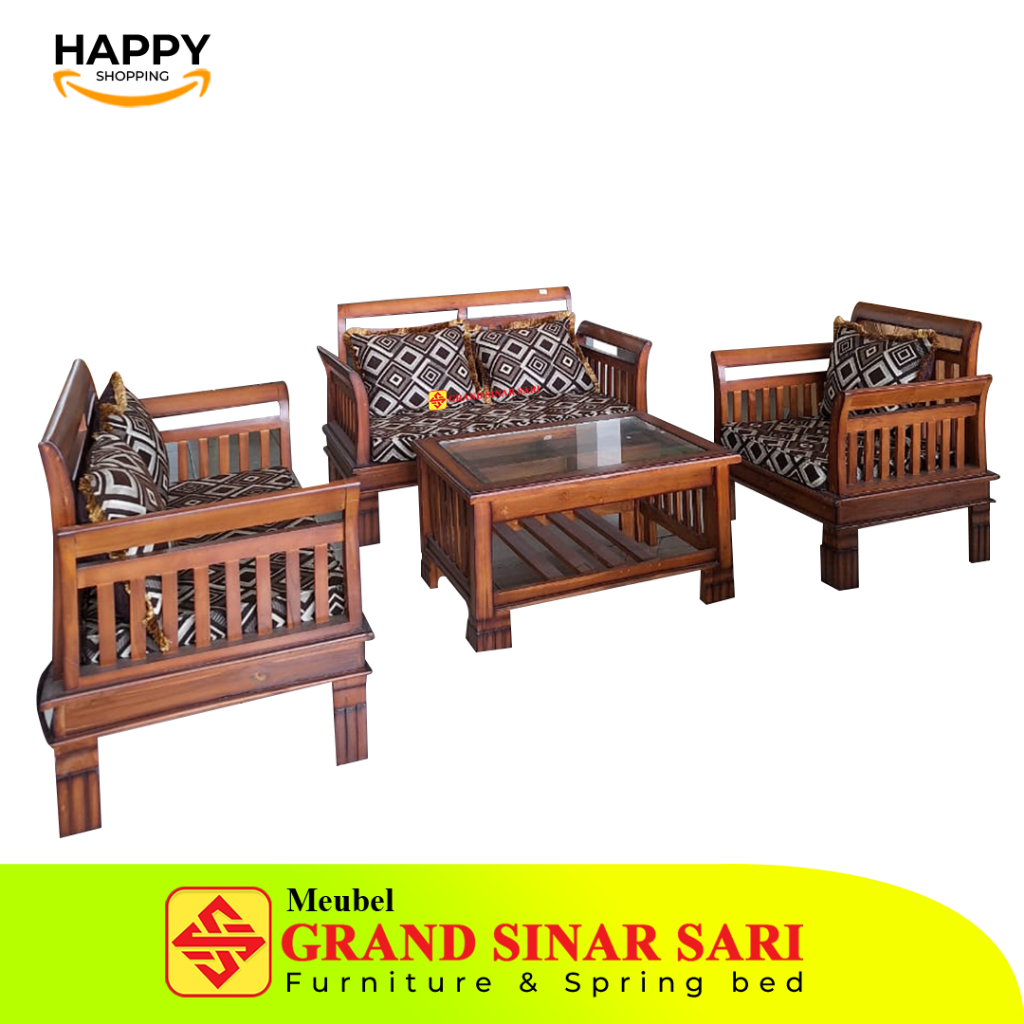 Kursi jati minimalis tamu set 221