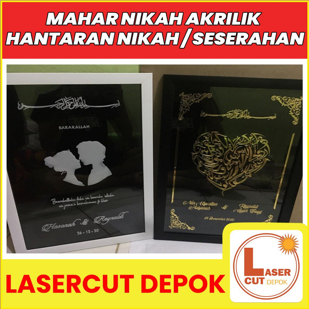 Mahar Nikah Akrilik / Hantaran Nikah / Seserahan