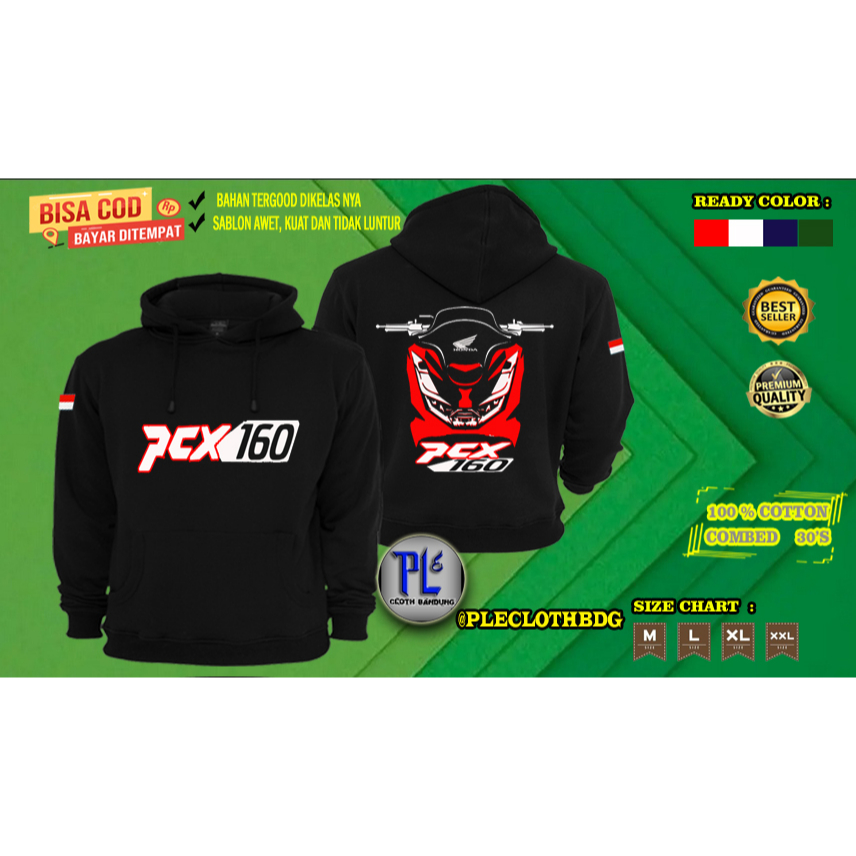 JAKET PRIA WANITA JAKET MOTOR HONDA MATIC BESAR ITU PCX 160  JAKET BAGUS  SWEATER PCX 160 MATIC BESA