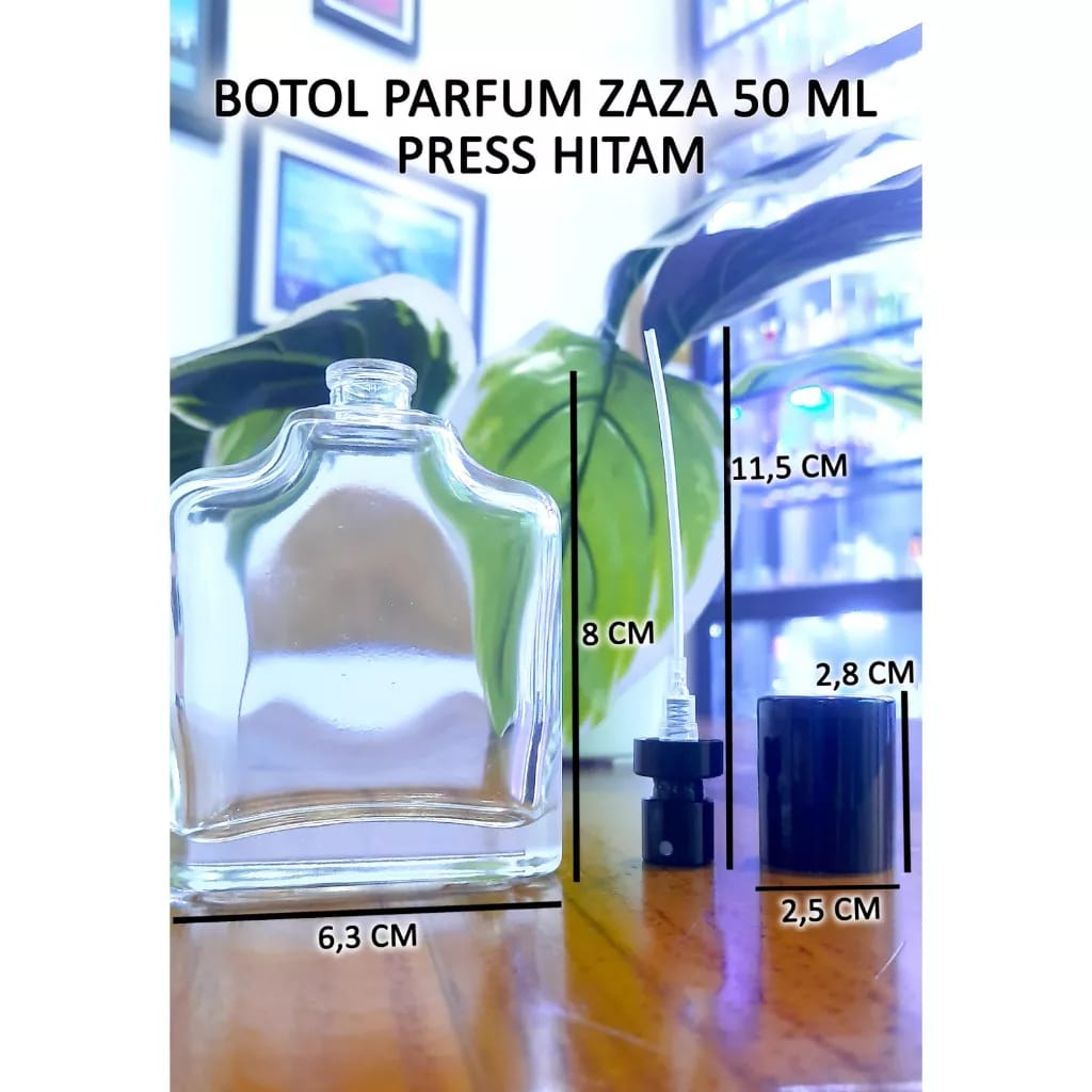 Botol Parfum Type Zaza 30ml Press Botol Kaca Za*ra