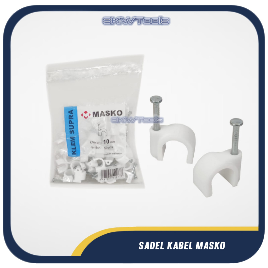 Masko Kabel Klip / Klem Kabel / Sadel Kabel / Kabel Klip / Kabel Listrik