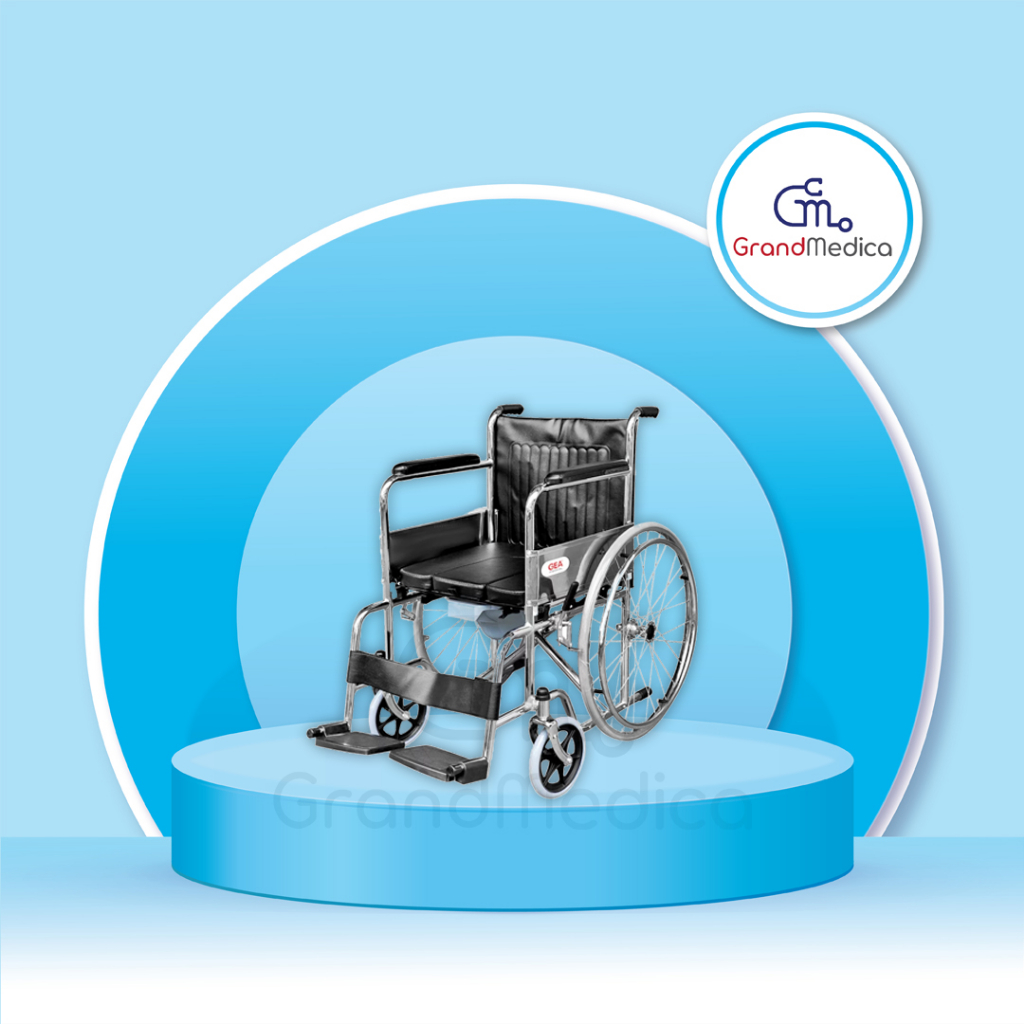 Kursi Roda 2 In 1 + Commode Chair Gea FS 609 / kursi roda + Commode chair GEA - Per Unit