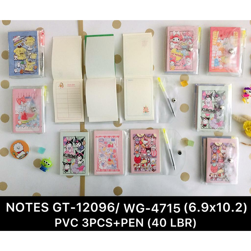 

BUKU AGENDA / NOTEBOOK KANCING MOTIF SANRIO PLUS PULPEN ISI 3 BUKU GT-12096/WG4715