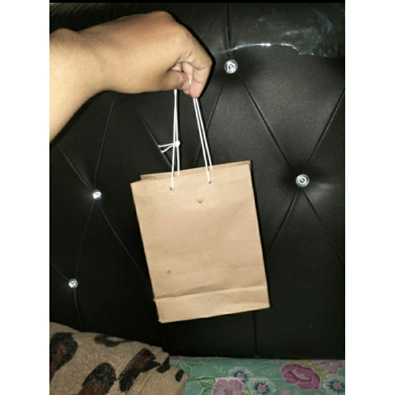 

paperbag paper bag polos 10x6x15 Kraft tas belanja tas souvenir