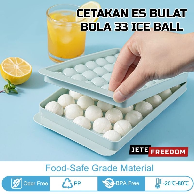 YENLEE Cetakan Es Batu Bulat Kecil Bola 33 Ice Ball 1.8 cm Kelereng Mini Jelly Puding Coklat Maker T