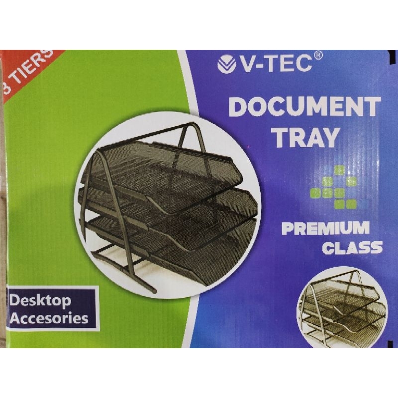 DOCUMENT TRAY 3 SUSUN BESI | ELEVATED TRAY 3 SUSUN | TEMPAT FILE SUSUN