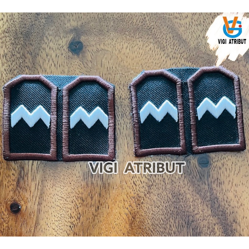 bordiran timbul pangkat aipda