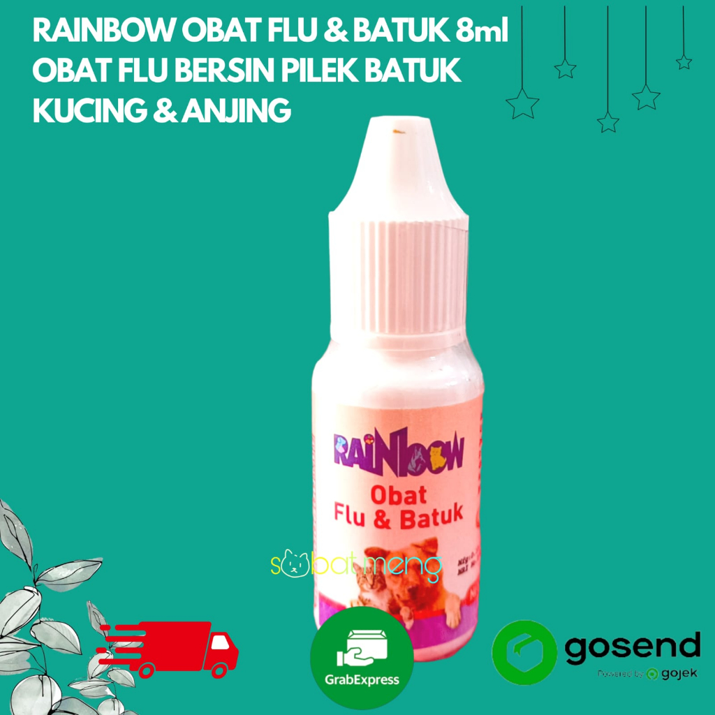 RAINBOW OBAT FLU & BATUK | OBAT FLU BERSIN PILEK BATUK KUCING & ANJING