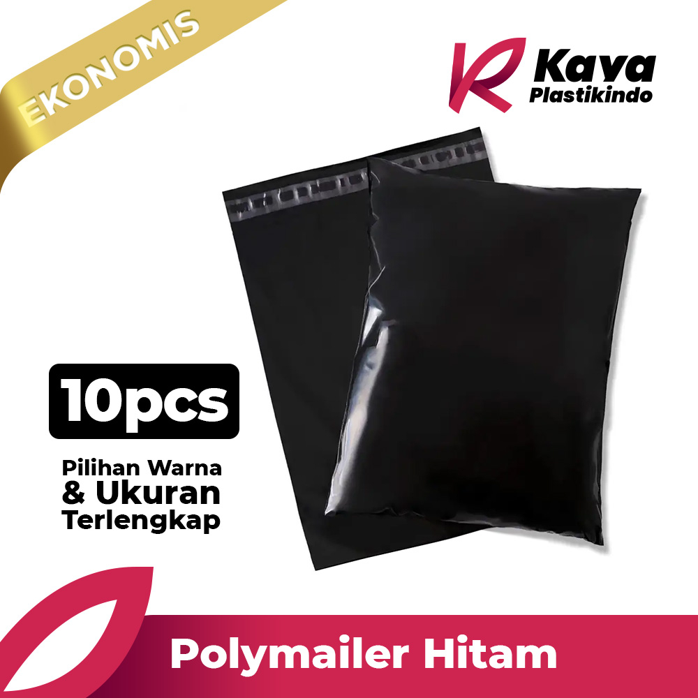 

Plastik Kemasan Polymailer Hitam per 10pcs
