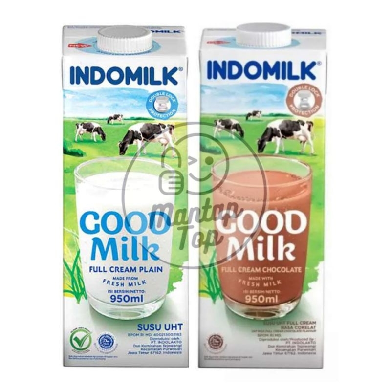 

Susu Indomilk UHT 950ml Fullcream & Coklat